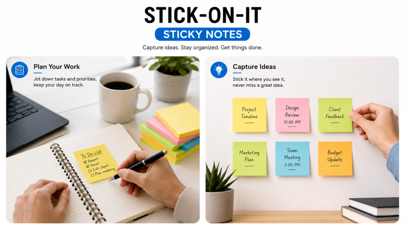 Neon Colorful Sticky Notes – 75x125MM2