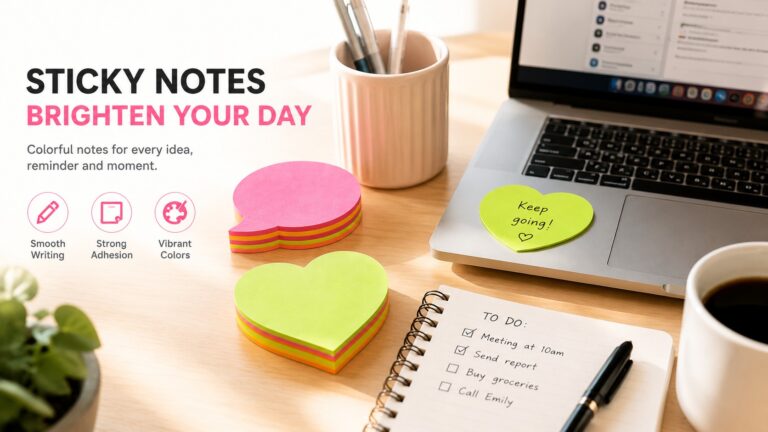 Sticky Notes Cube – Heart Shape1